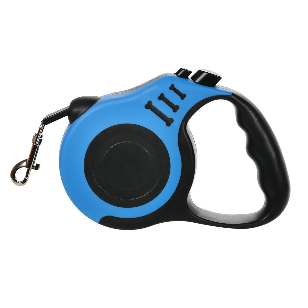 Retractable Dog Lead / Leash 3/5M Nylon Traction Rope. Non-slip Handle