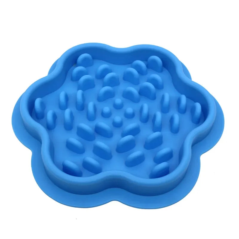 Pet feeding bowl. Slow food silicone bowls for your furry friends.