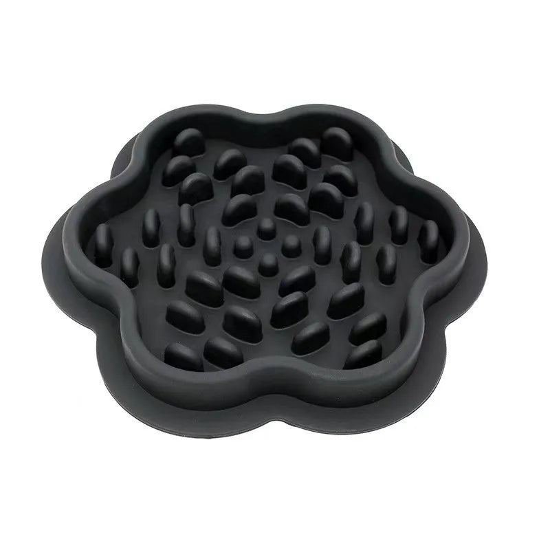 Pet feeding bowl. Slow food silicone bowls for your furry friends.