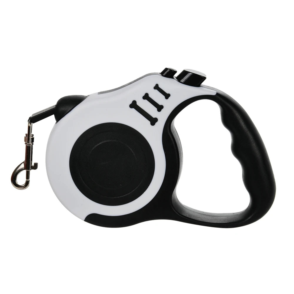 Retractable Dog Lead / Leash 3/5M Nylon Traction Rope. Non-slip Handle