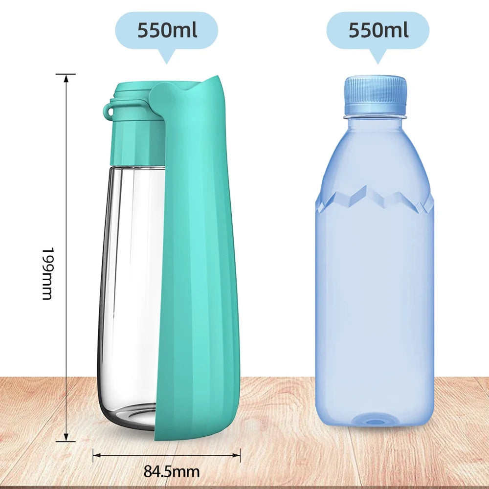 Outdoor Portable Dog and Cat Water Bottle. Leak Proof High Capacity Pet Drinking Bowl