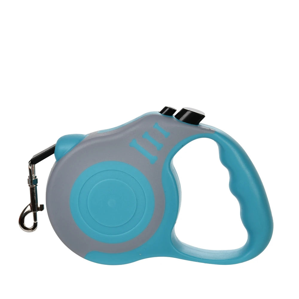 Retractable Dog Lead / Leash 3/5M Nylon Traction Rope. Non-slip Handle