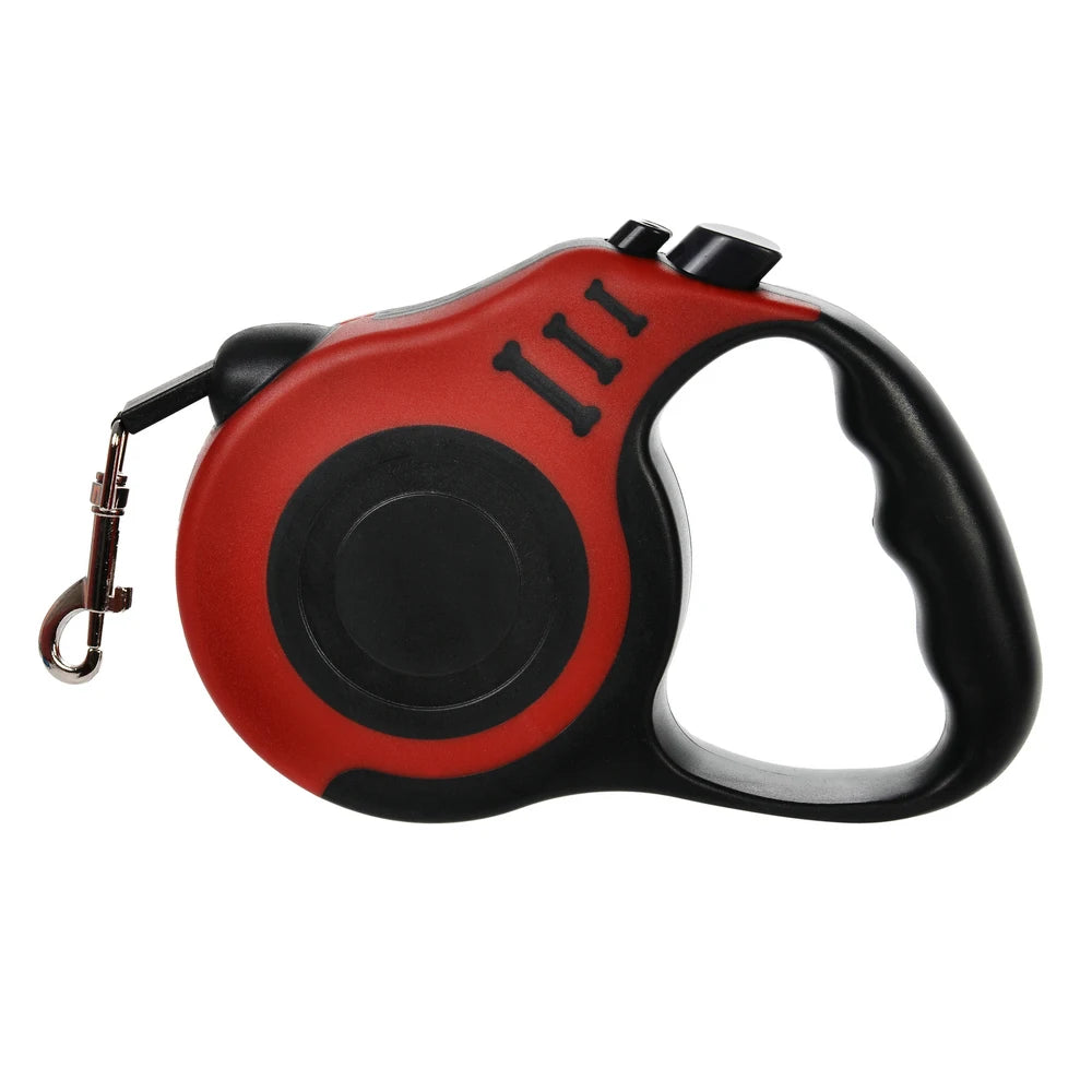 Retractable Dog Lead / Leash 3/5M Nylon Traction Rope. Non-slip Handle
