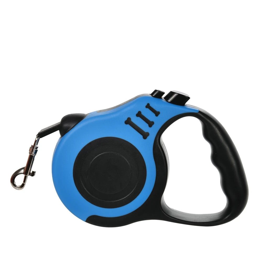 Retractable Dog Lead / Leash 3/5M Nylon Traction Rope. Non-slip Handle