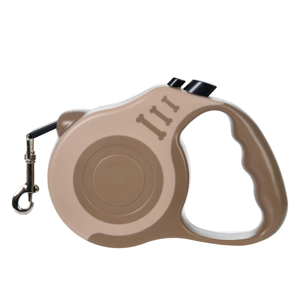 Retractable Dog Lead / Leash 3/5M Nylon Traction Rope. Non-slip Handle
