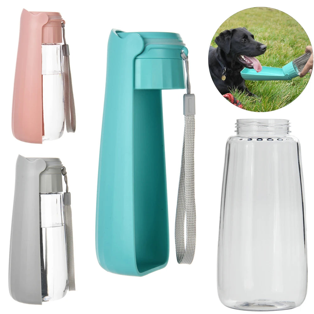 Outdoor Portable Dog and Cat Water Bottle. Leak Proof High Capacity Pet Drinking Bowl