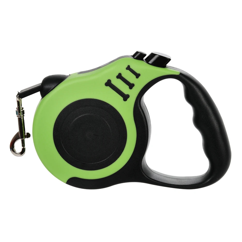 Retractable Dog Lead / Leash 3/5M Nylon Traction Rope. Non-slip Handle