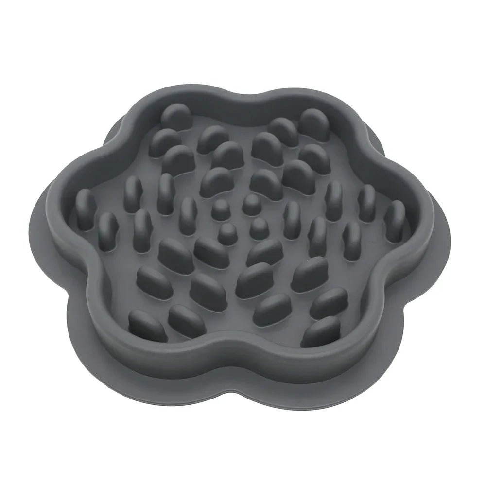 Pet feeding bowl. Slow food silicone bowls for your furry friends.